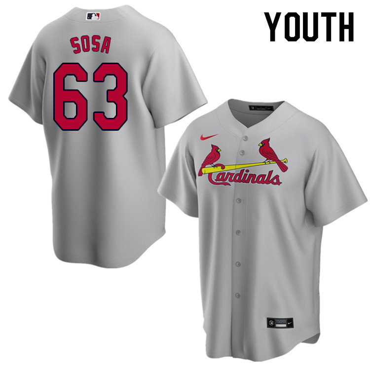 Nike Youth #63 Edmundo Sosa St.Louis Cardinals Baseball Jerseys Sale-Gray